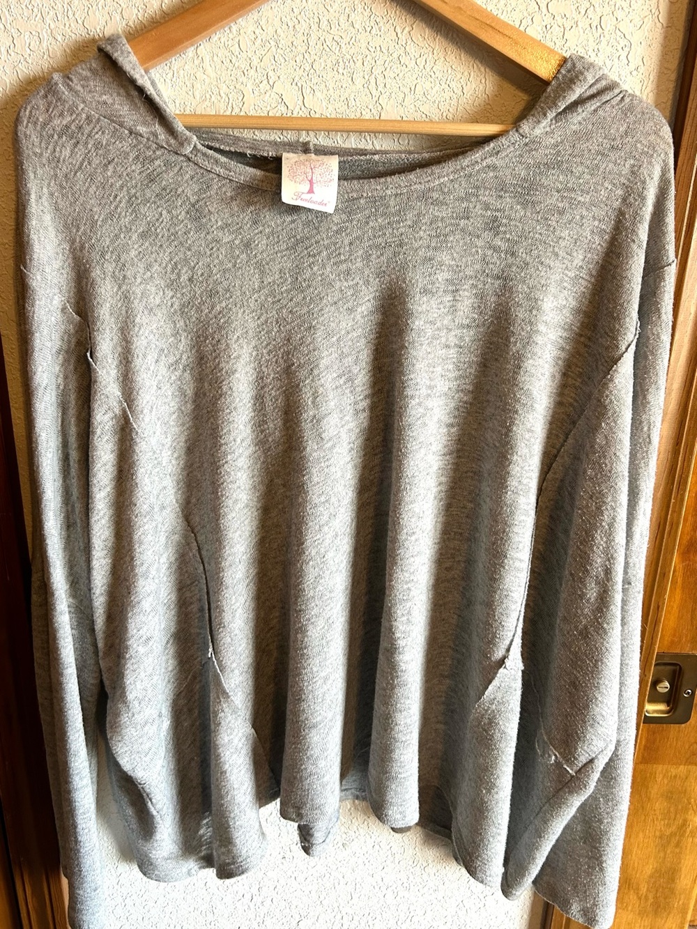 Cozy Heather Gray Long Sleeve Top